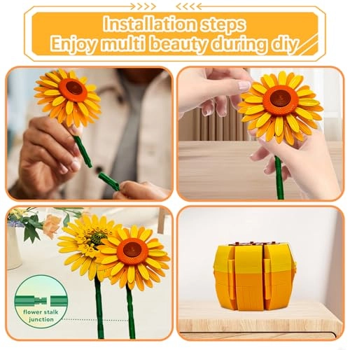 Sunflower Building Sets - Botanical Collection Van Gogh