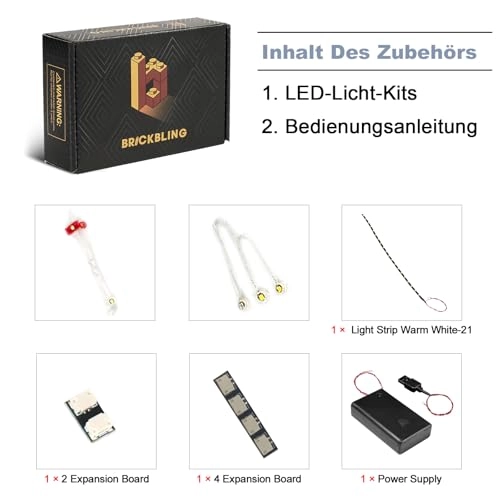 LED Light Set - Compatible with 43268 Lilo and Stitch Beach House USB cable and battery case