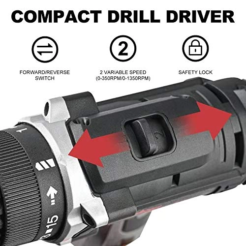 Cordless Power Drill - 1500mAh