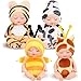 Reborn Baby Doll - 4 Inch Animal Clothes 4 Pcs Bundle