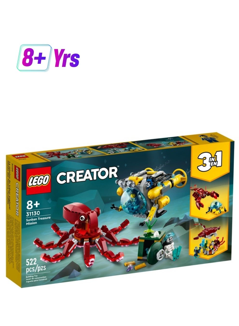 LEGO Creator 3in1 Sunken Treasure Mission (31130)