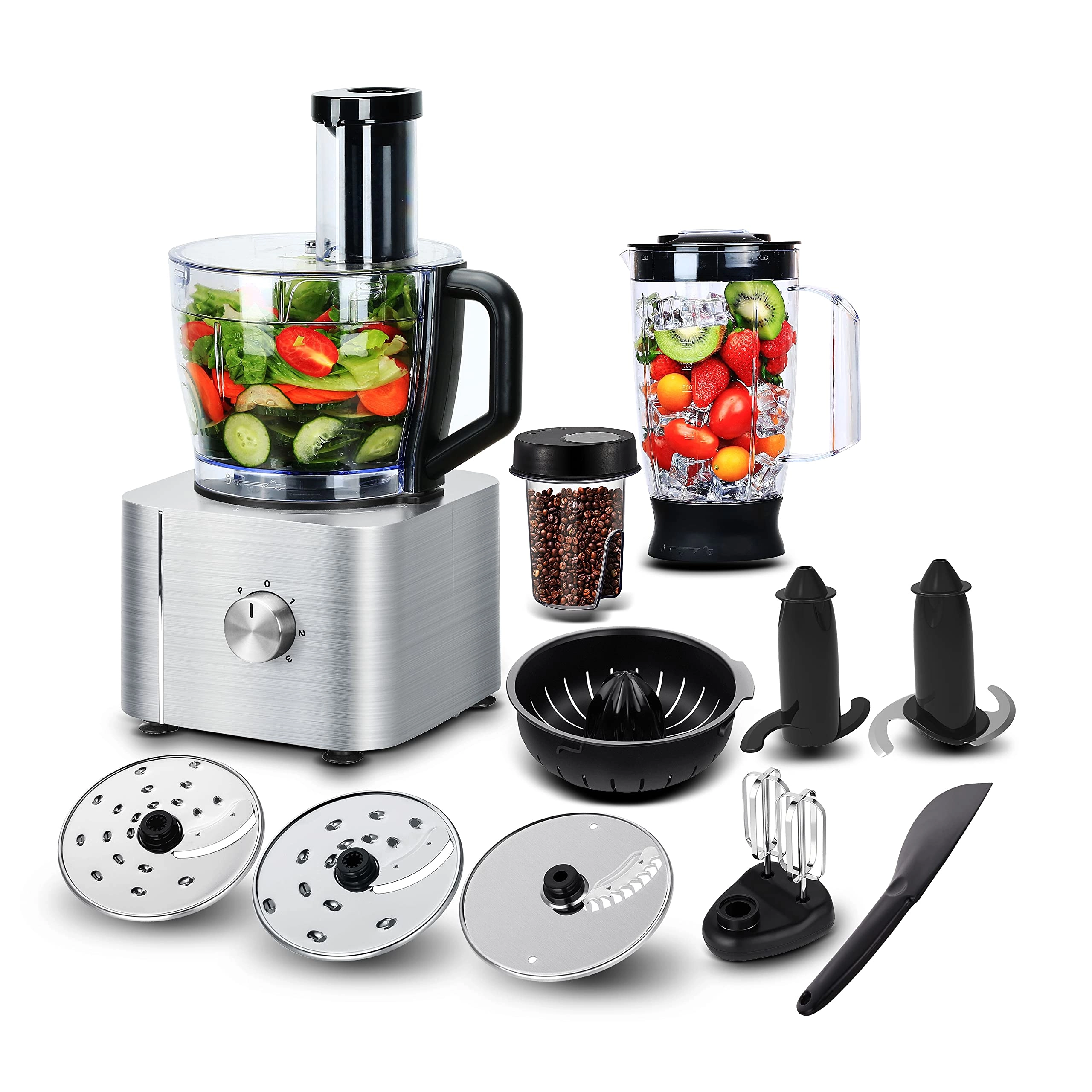 TopStrong 11-in-1 Food Processor and Blender - 3.2L 1100W