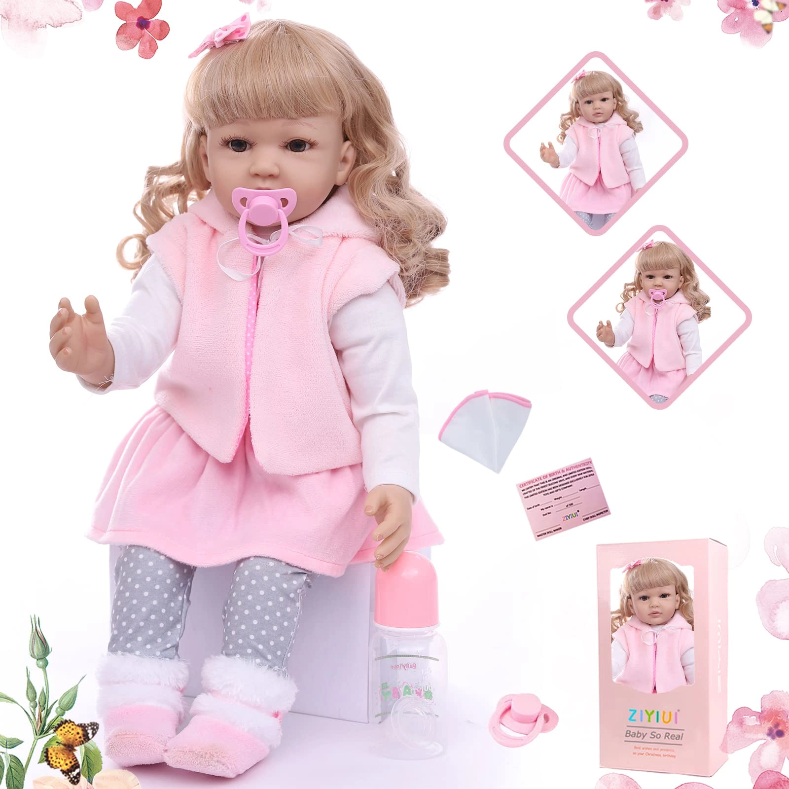 Reborn Baby Doll - 22 Inches / 55 cm Silicone Ages 3+