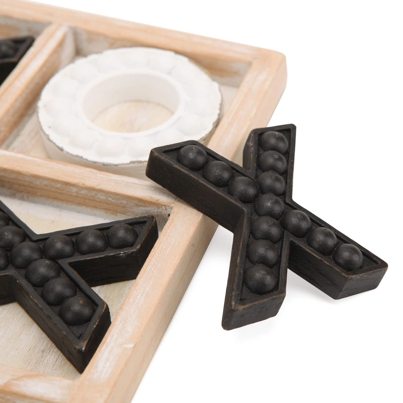 Tic Tac Toe - Cute Bear Decorative Wooden Travel