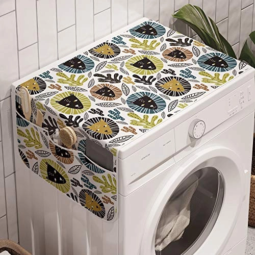 Lion Washing Machine Organizer - 47" x 18.5" Multicolor