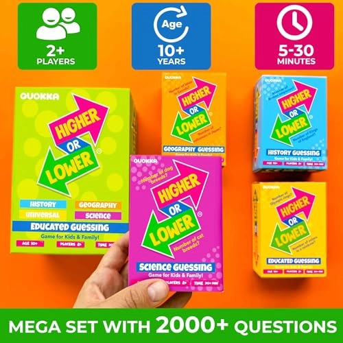 Higher or Lower - 4xSet Card Game