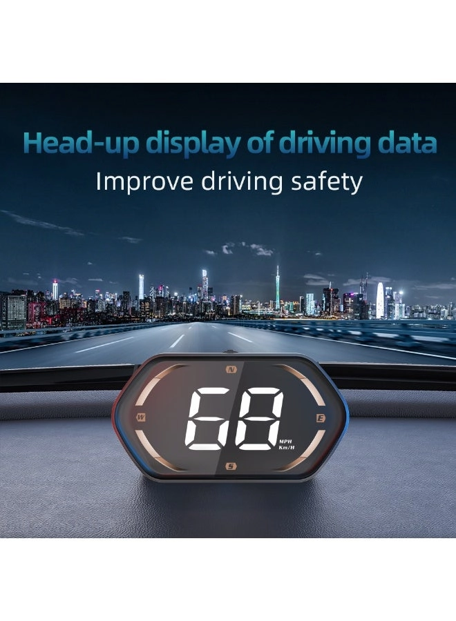 Digital Heads Up Display - GPS 6 modes USB Plug and Play