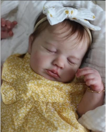 Loulou Girl Reborn Baby Doll - 20 Inch Silicone Sleeping Ages 3+