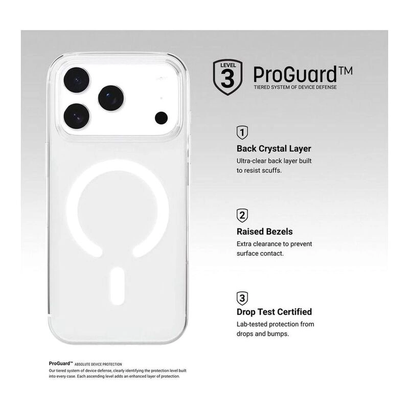 LUCD Crystal Clear Case with MagSafe for Apple iPhone 17 Pro