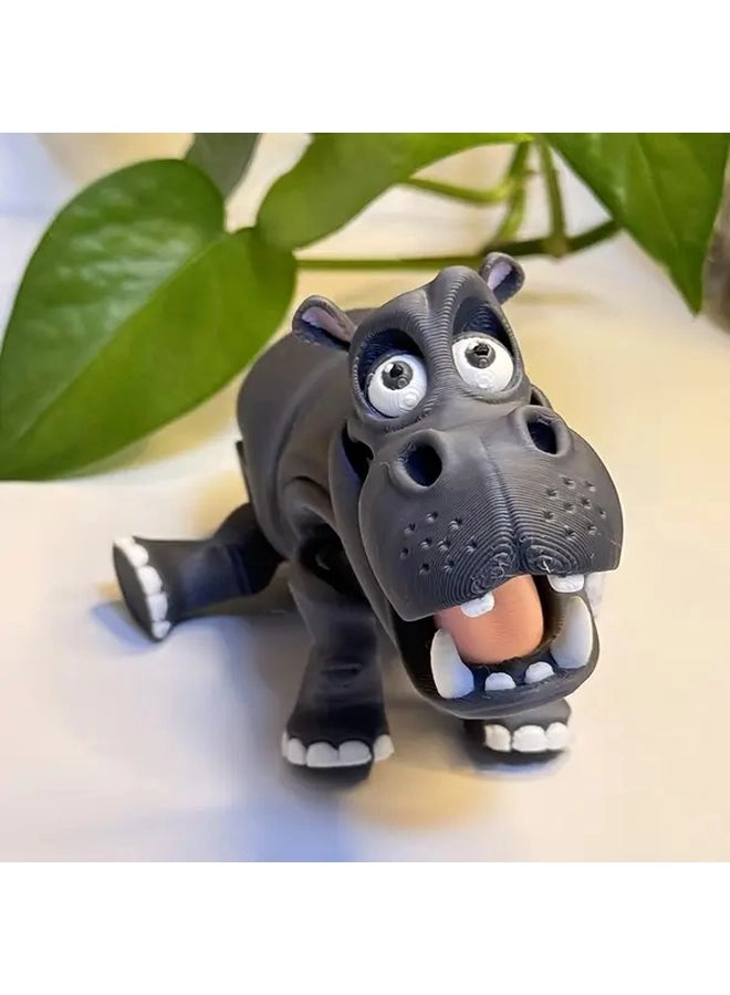 Generic 3D Printed Hippo Statue - Plastic