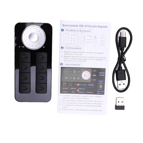 Graphics Tablet Keyboard - 1200mAh Rechargeable Battery 2.4g WiFi