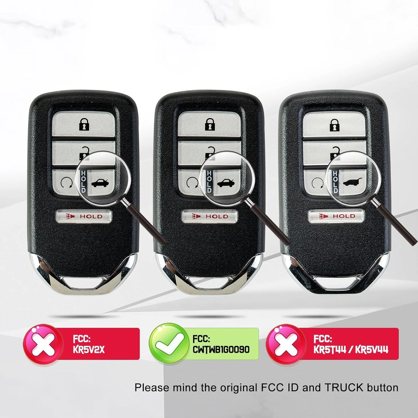 4A Chip Replacement Key Fob - Honda Accord 2018-2021