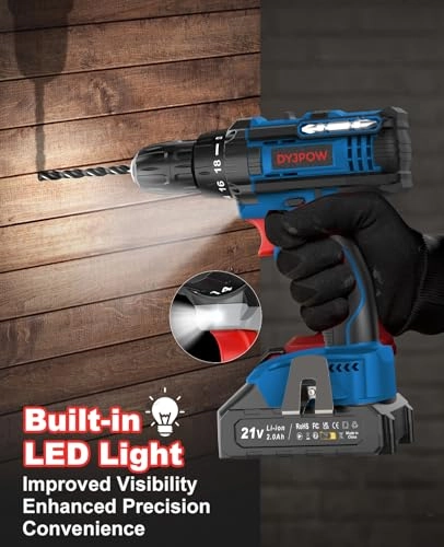 Cordless Drill Driver - 2000 Milliamp Hours