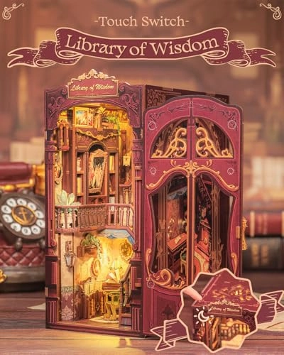 DIY Book Nook Kit - Library of Wisdom