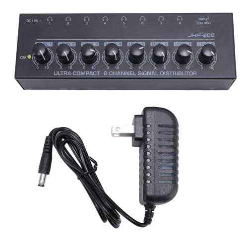 Headphone Amplifier - 8 Output 1 Input Low Noise