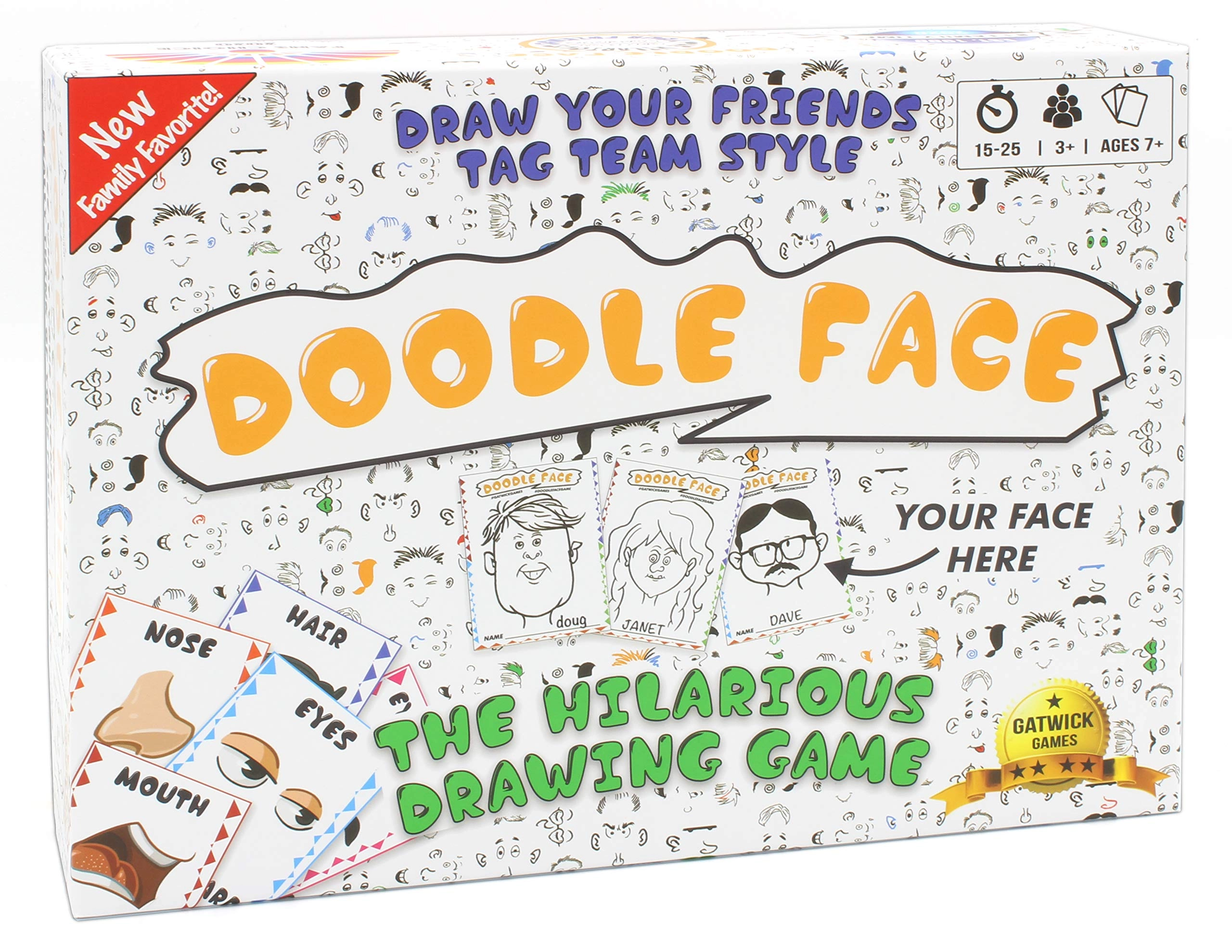 Gatwick Games Doodle Face - English 7 years and up 1 piece(s)