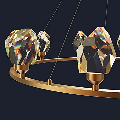 All Copper Ring Crystal Lights - 120cm