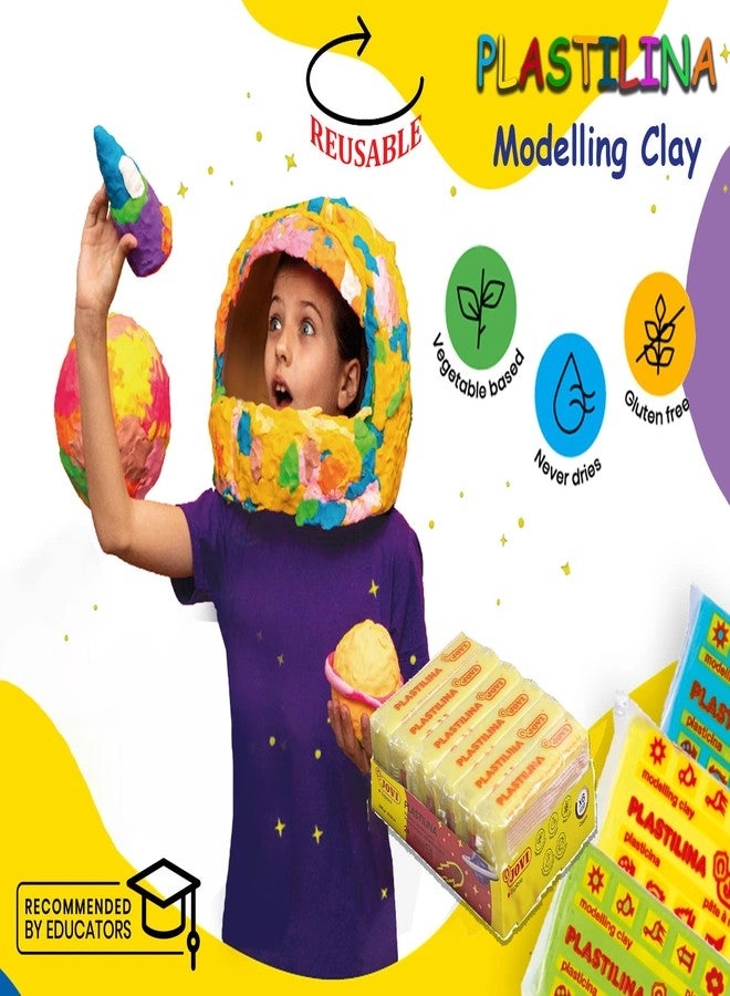 Plastilina Modelling Clay - 50g 6pcs.