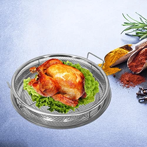 Air Fryer Crisper Tray And Rack - Stainless steel 2-piece