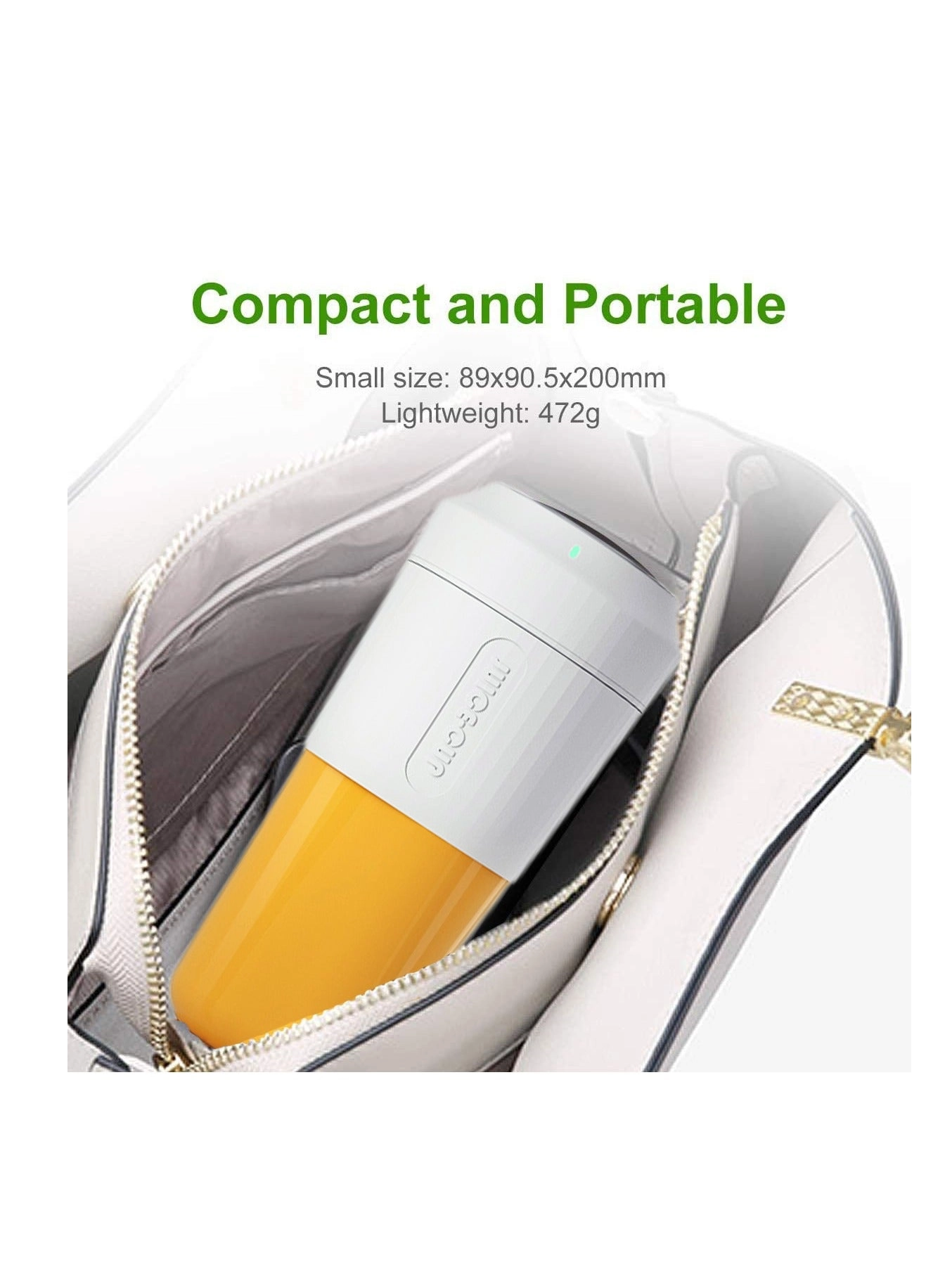 Mini Portable Blender - Rechargeable USB 4-Blade BPA-free