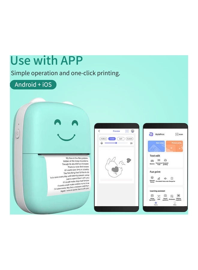 Mini Portable Thermal Printer - Thermal 58mm