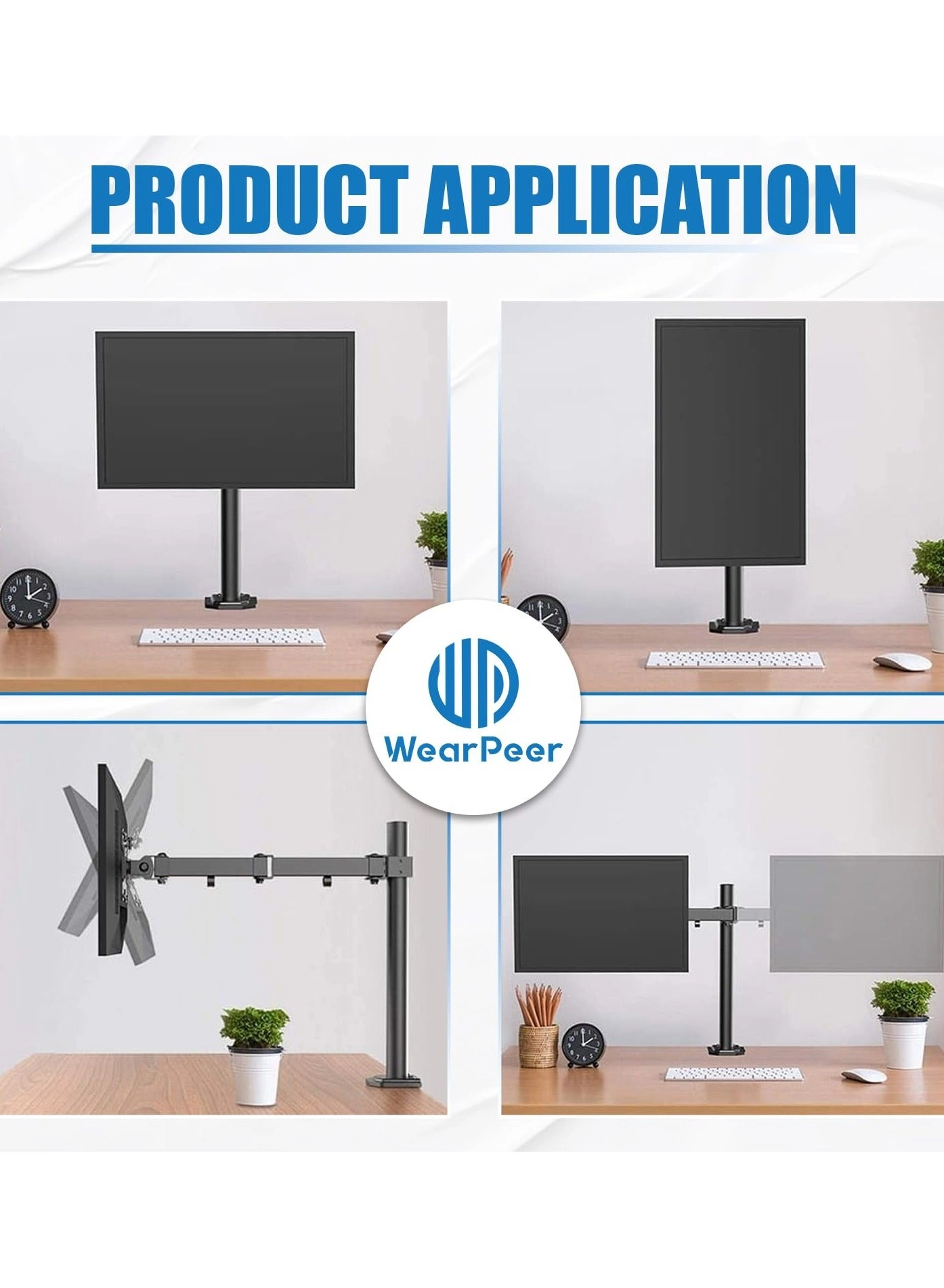 Single Monitor Desk Mount - 1 32 Inch