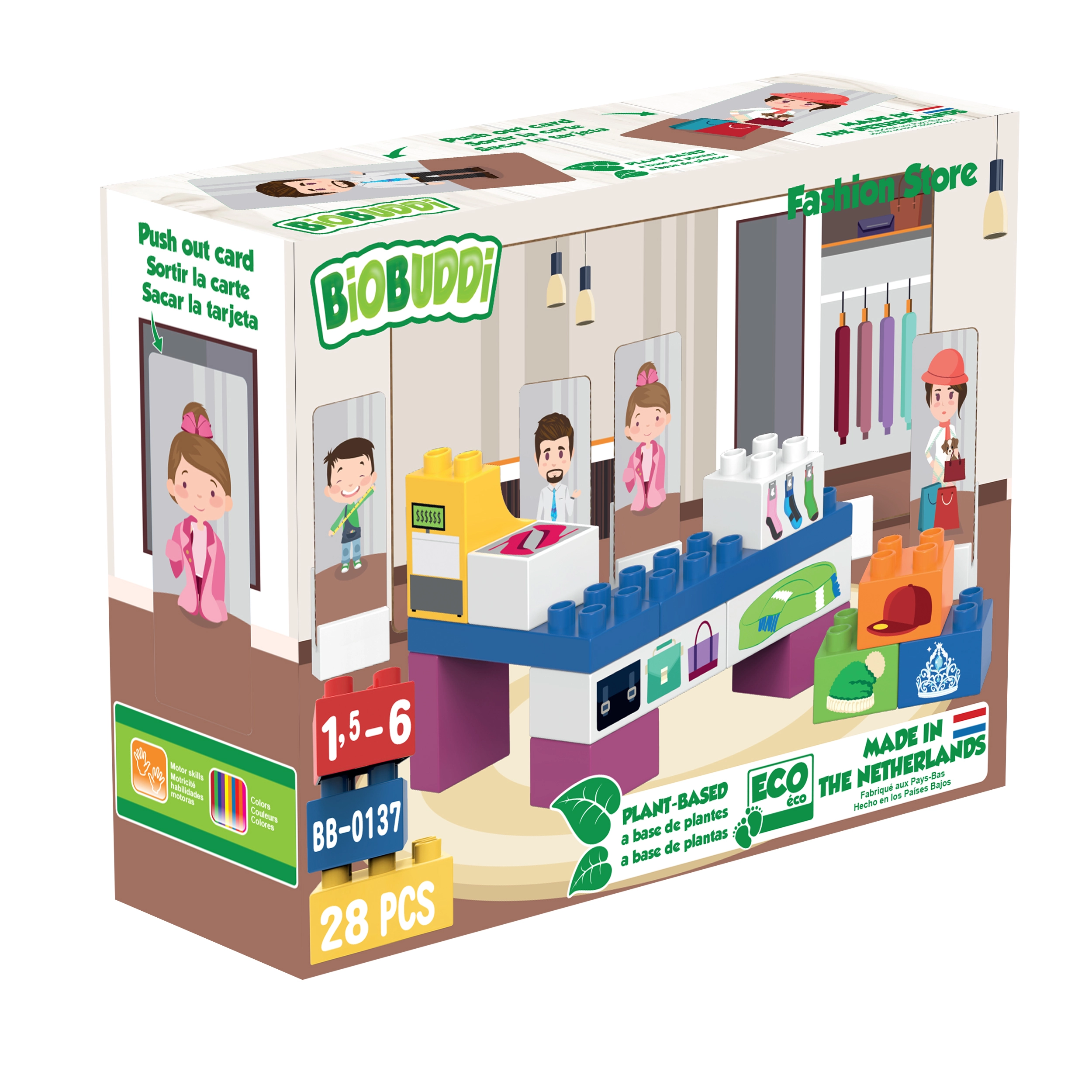 BiOBUDDi Fashion Store Building Set (BB-0137) - 6+ Years Multicolour