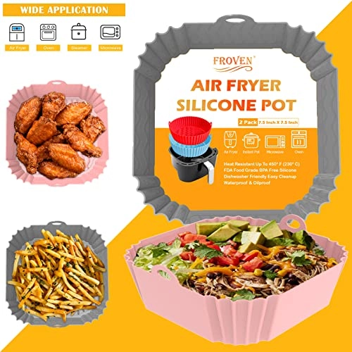 Air Fryer Silicone Liners - Silicone 2 Pack