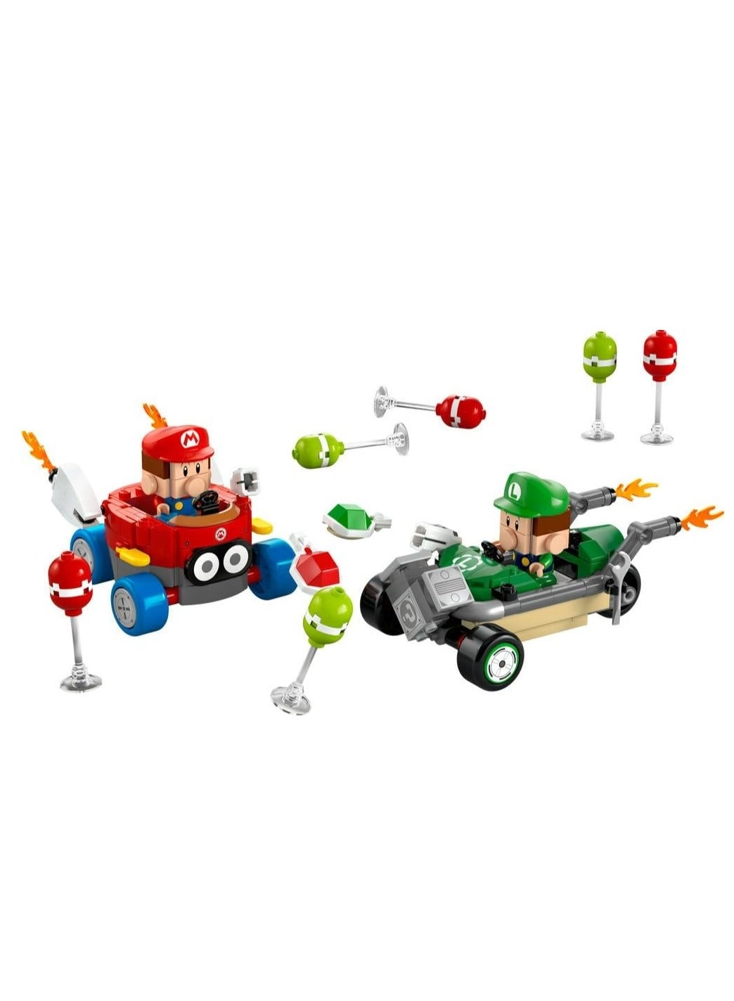 Super Mario Mario Kart Baby Mario vs. Baby Luigi (72034)