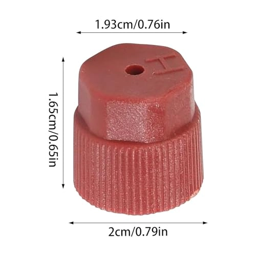 R134a Air Conditioning Charging Port Caps - 10 Pcs 13mm and 16mm High and Low Side