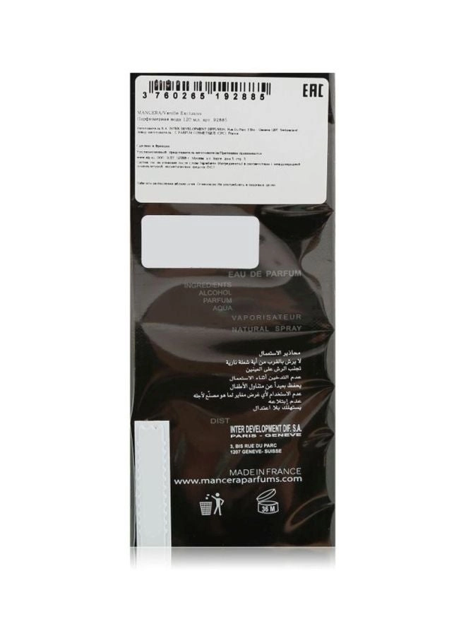 Vanille Exclusive Eau de Parfum 120ml