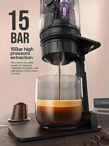 Portable Car Coffee Maker - 60 Milliliters 12 Volts 220 Volts USB With Bag