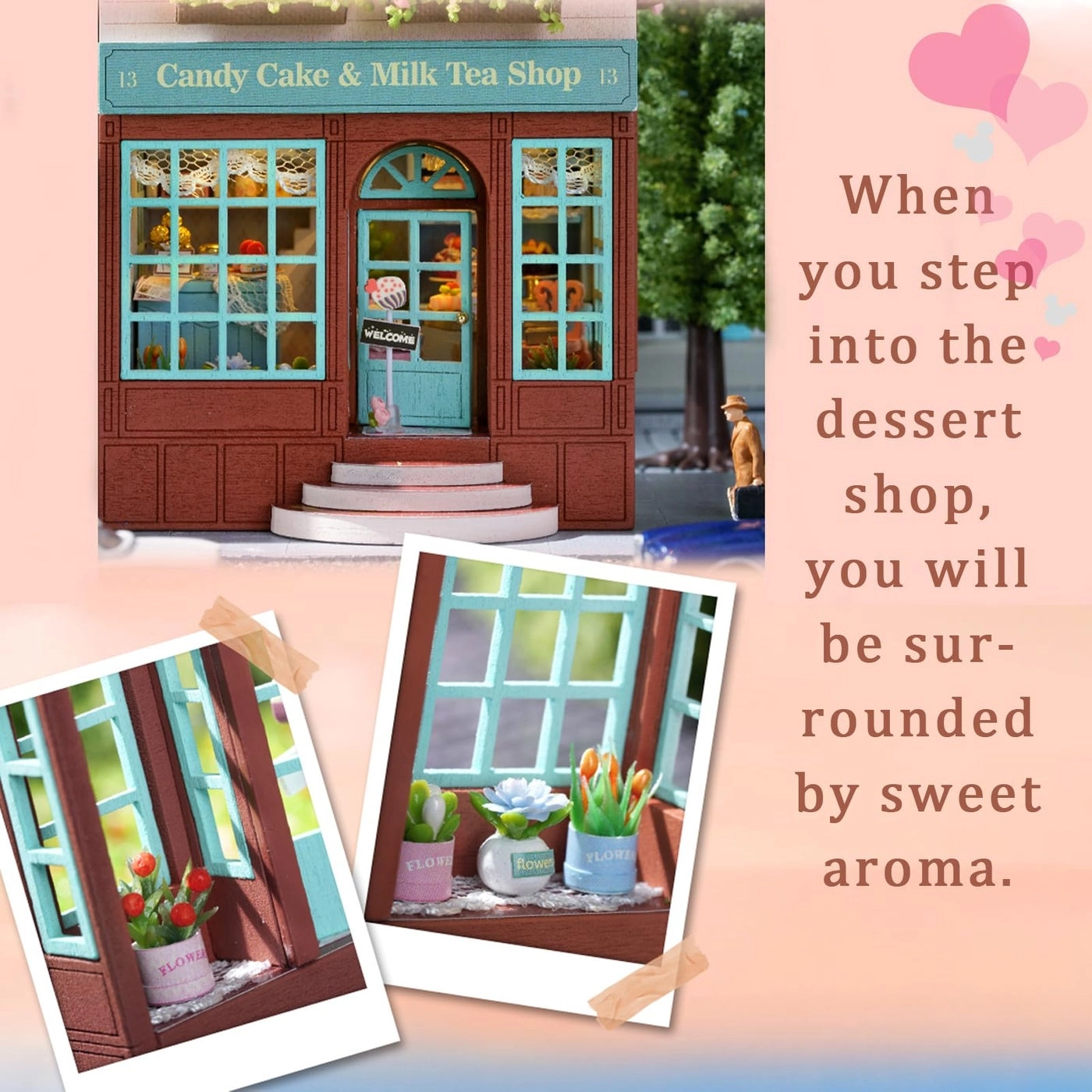 Dollhouse Miniature DIY House Kit - Creative Room 1:100