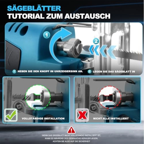 Cordless Jigsaw - Brushless 18V 10 blades