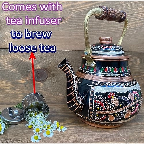 Turkish TeaPot - Copper 1.5 Liters