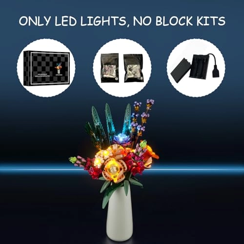 LED Light Kit for LEGO Flower Bouquet 10280 - Plastic 1
