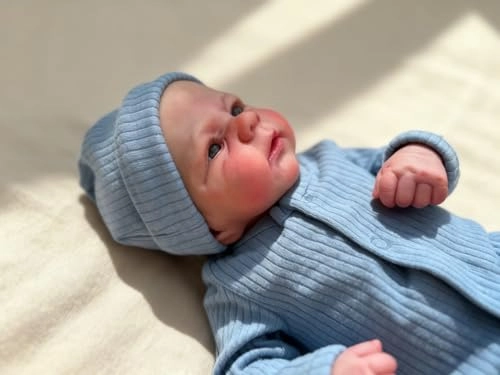 Reborn Baby Doll - 17 Inch Silicone Vinyl Boy Ages 3+