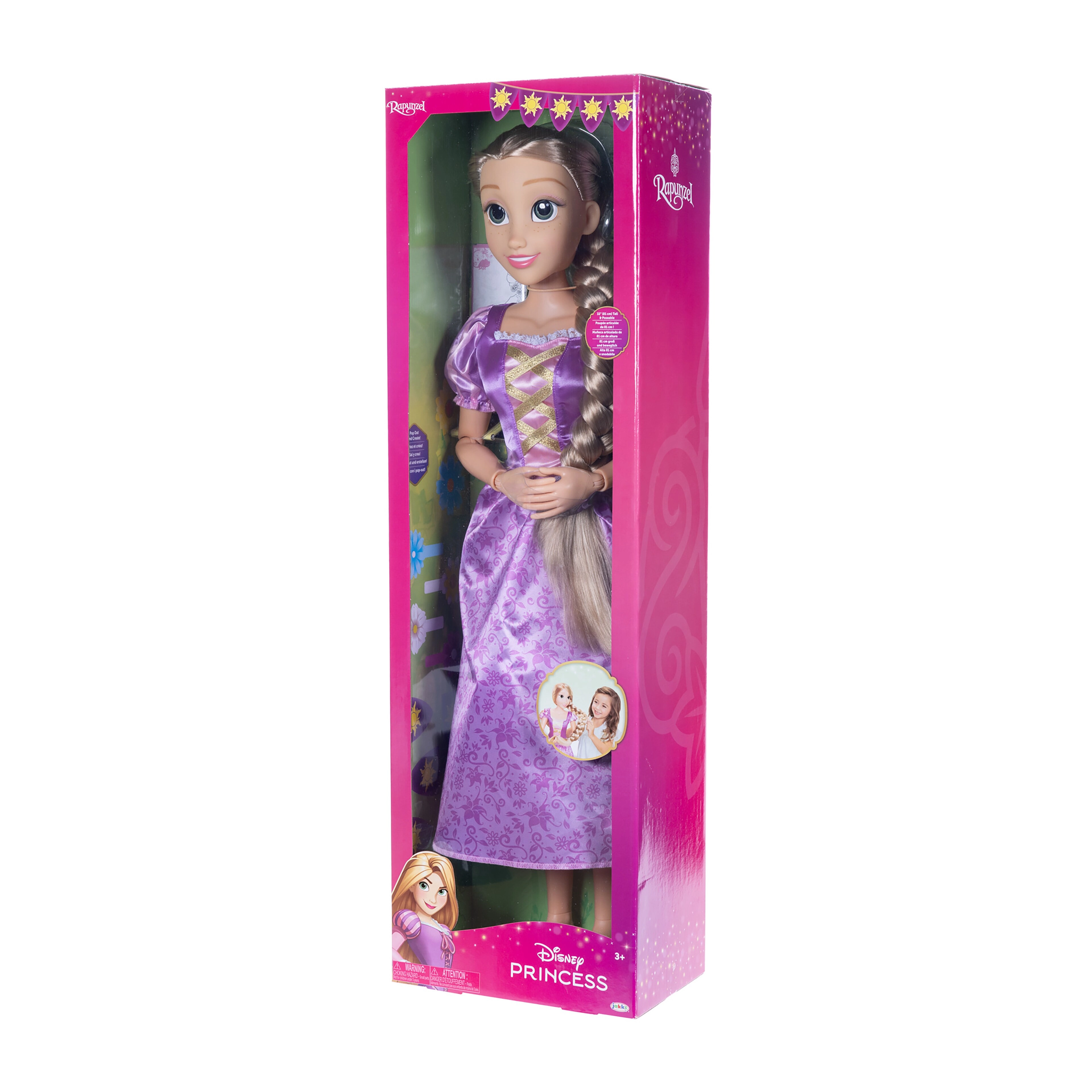 Rapunzel Doll - 32 inches 11-point articulation Ages 3+