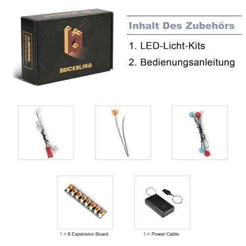 LED Light Set Compatible with Kylo Ren's Command Shuttle - Battery Powered Copper Line