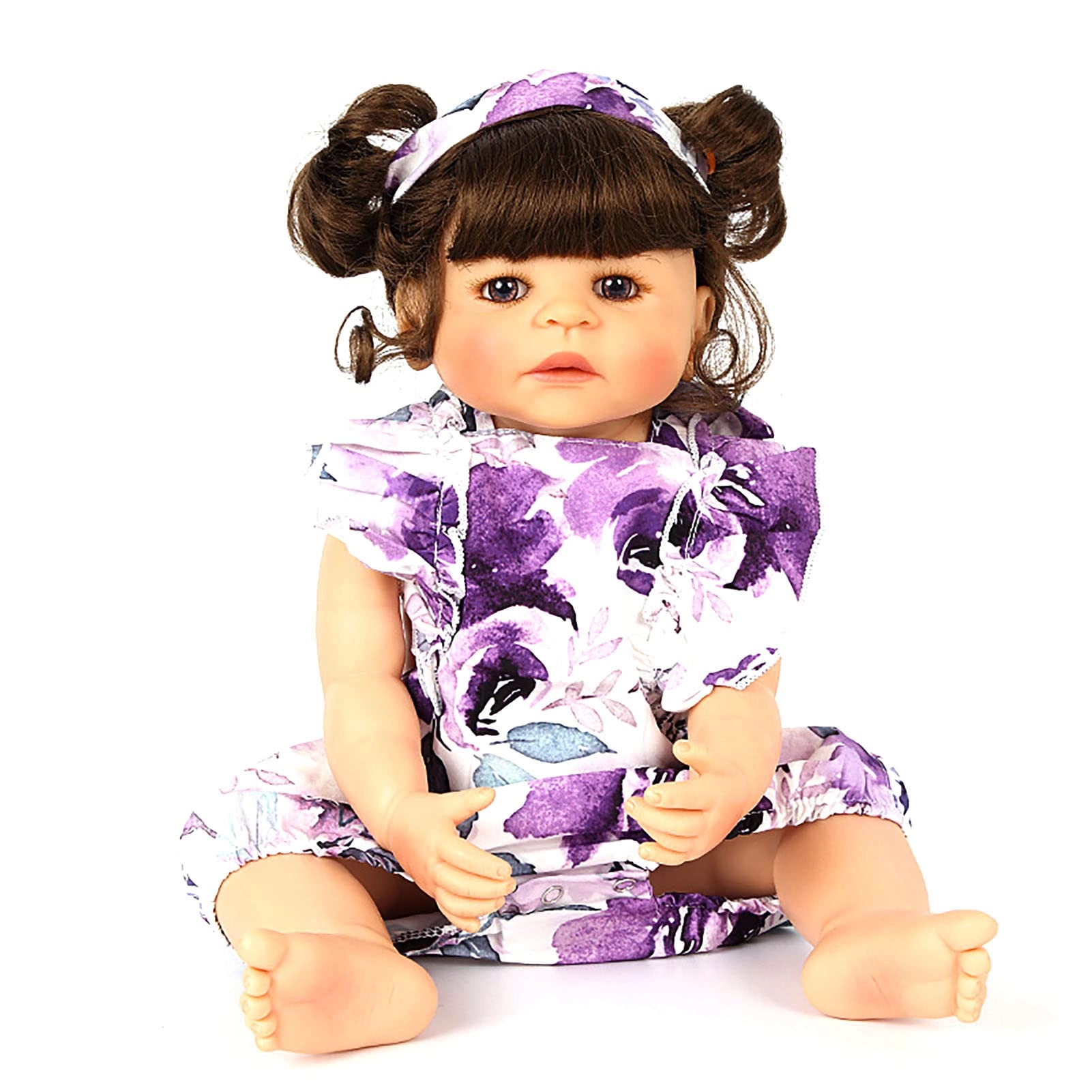 F&FSH Reborn Baby Doll - 22 Inch Silicone Baby Girl Ages 3+