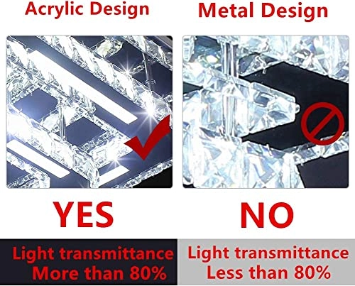 Crystal LED Ceiling Light - Cool White