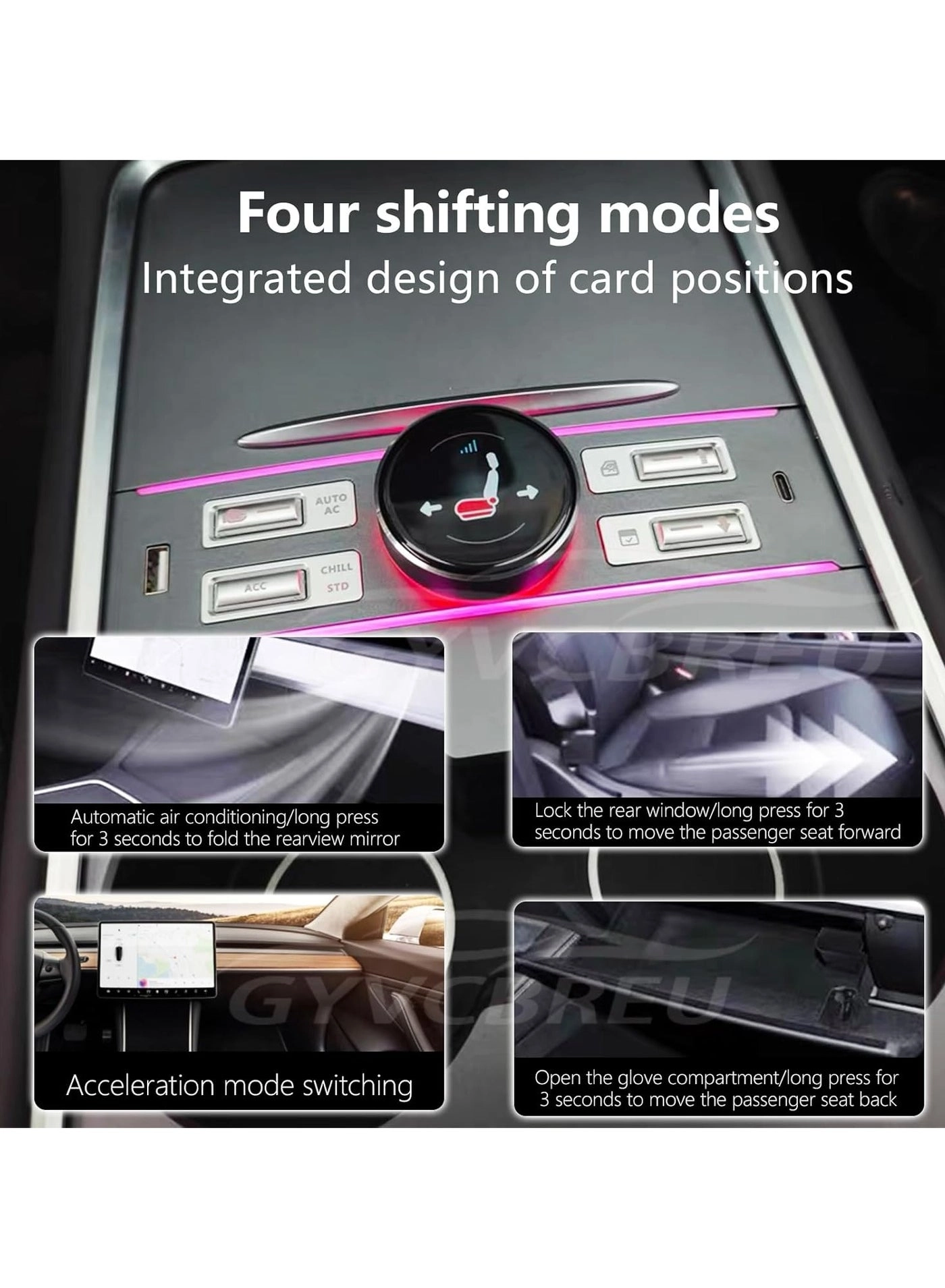 Center Control Expansion Dock Station - Tesla Model Y/3 21-23 LCD USB Type C