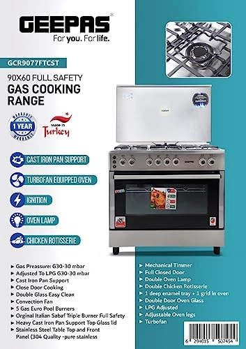 GCR9077FTCST GAS Cooker