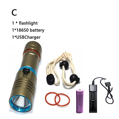 Professional Submersible Light - 5000 lumens 100M 18650/26650