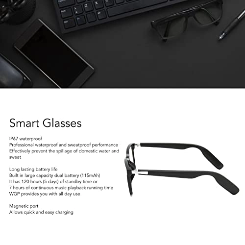 Smart Glasses - Blue Light Blocking Open-Ear Bluetooth IP67 Waterproof