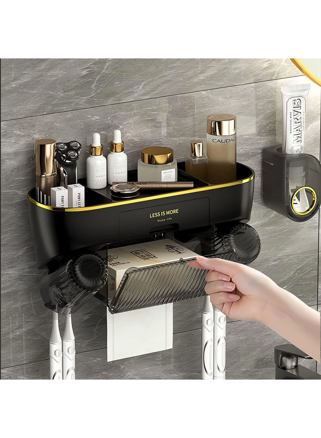 Toothbrush Holder - 4 Wall Mounted