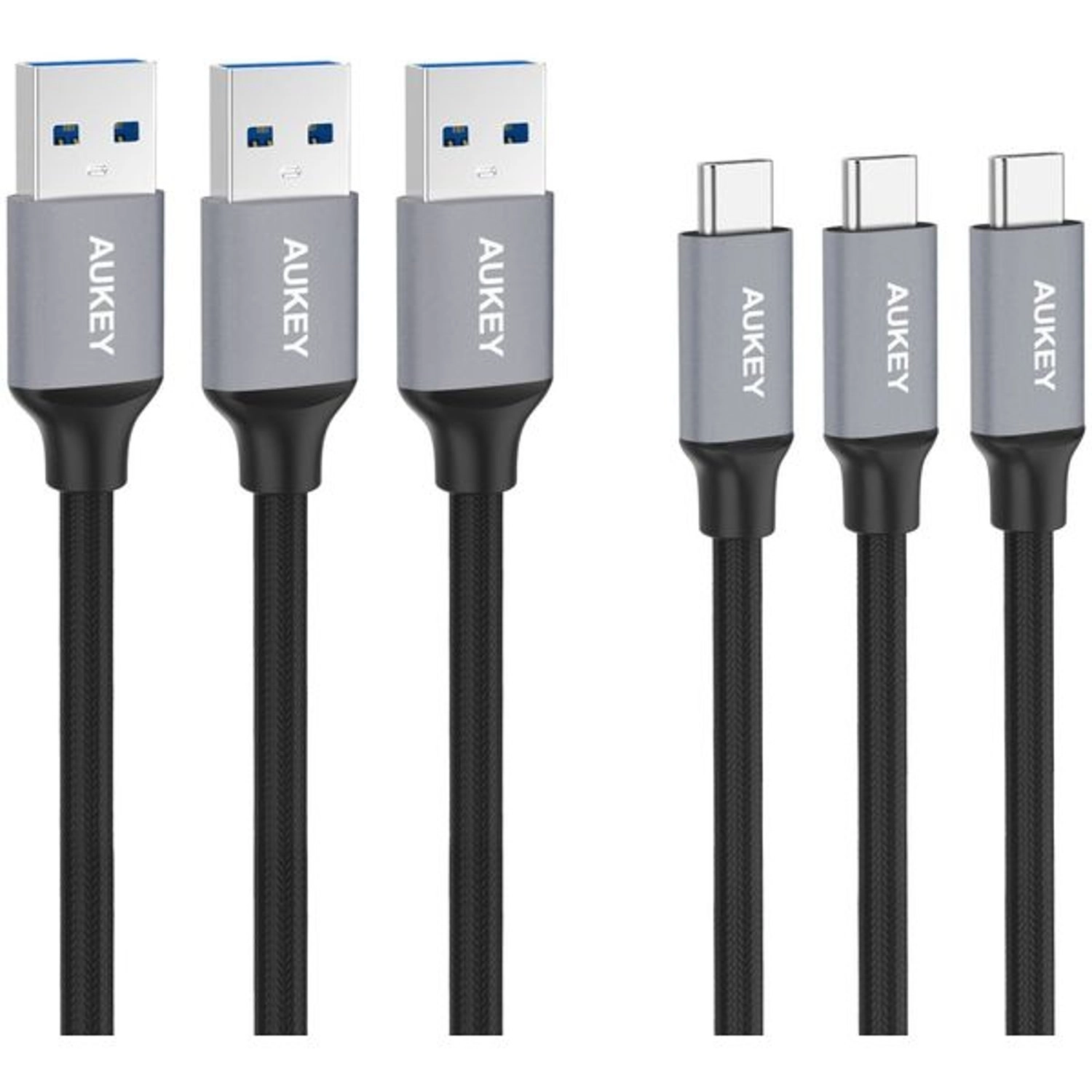 Fast Charge Cable 60W USB-A to USB-C 1m (3-Pack)