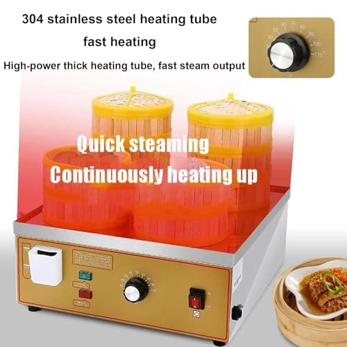 Electric Steamer - 3000W 4 Holes Stainless Steel