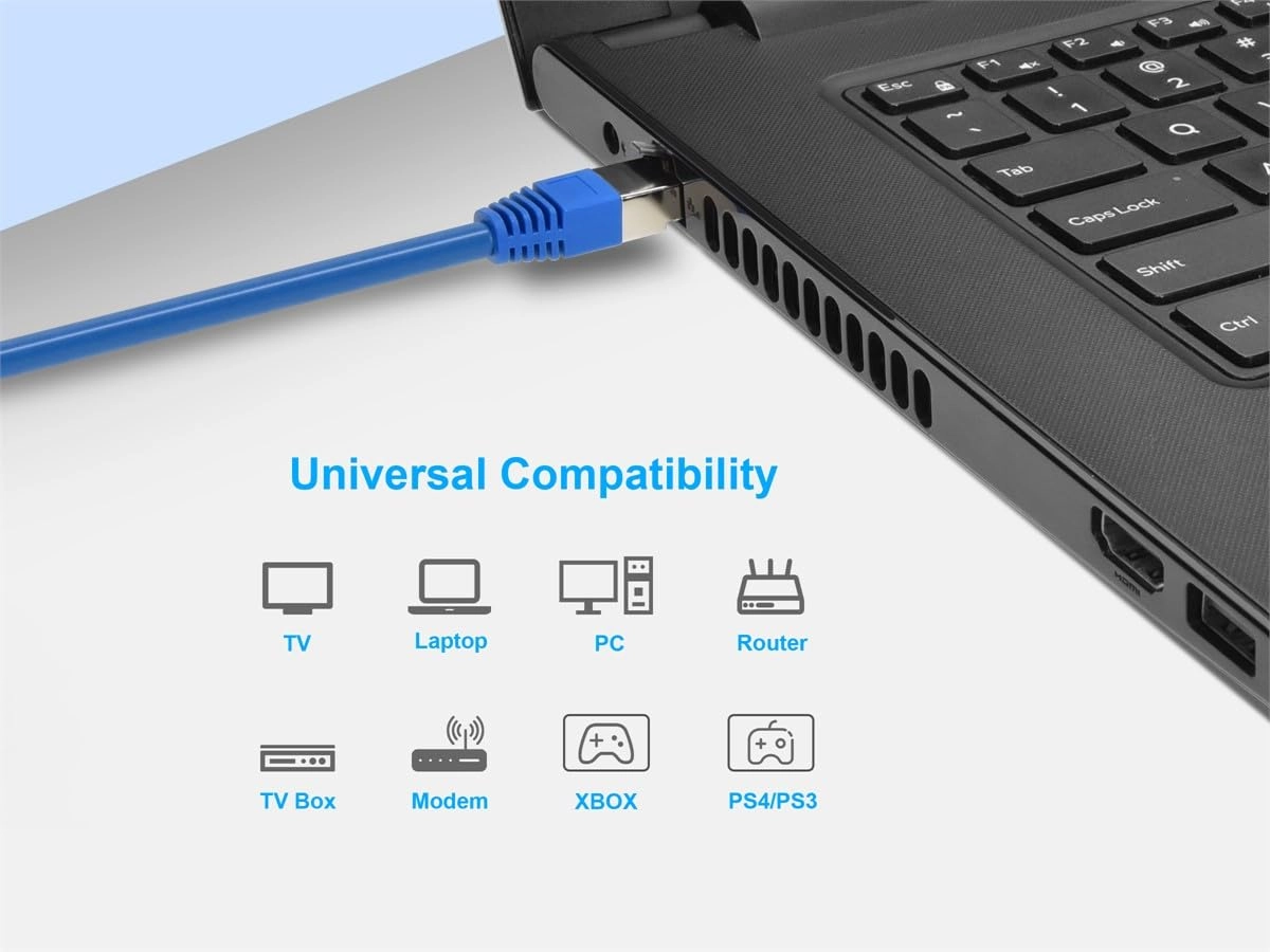Cat6A PoE Patch Cable - 100 Feet
