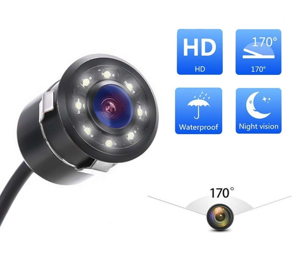 AUTO SNAP Rear View Reverse Parking Camera - Night Vision RCA 720p